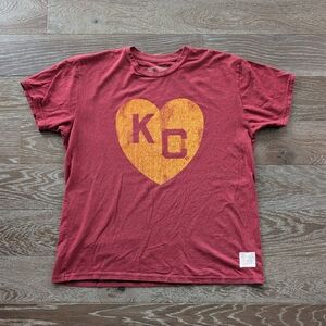 Original Retro Brand Burgundy Kansas City KC Monarchs T-shirt Size Large